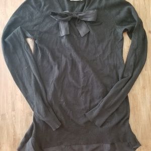 Dorothy Lee Cashmere sweater with silk inset